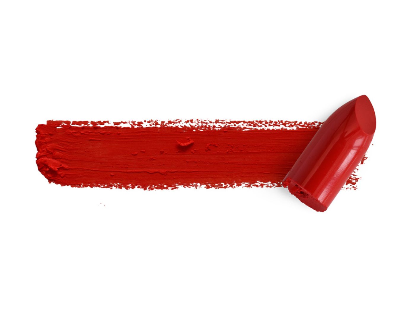 Red lipstick swatch