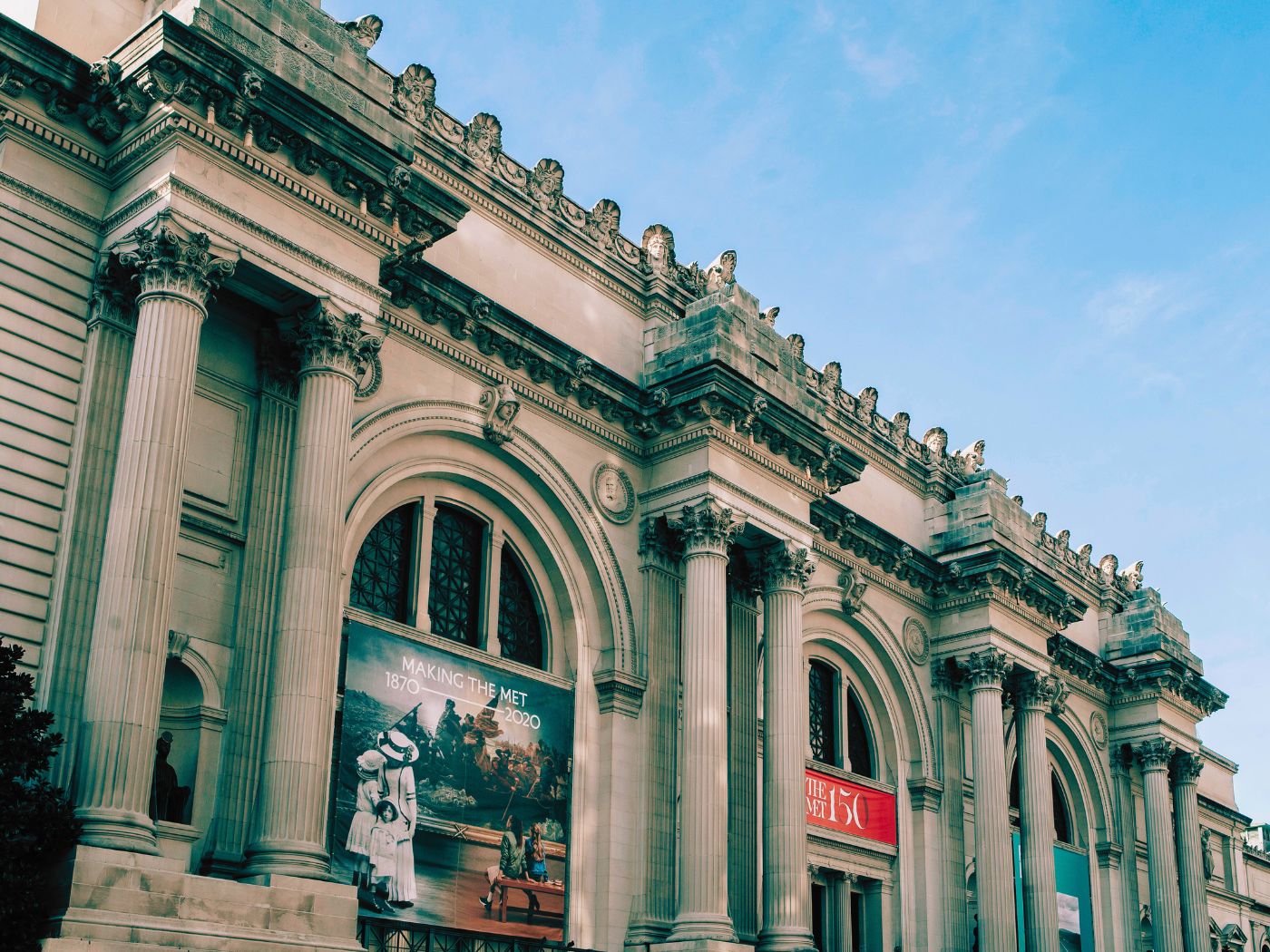 Outside of the Metropolitan Museum of Art in NYC